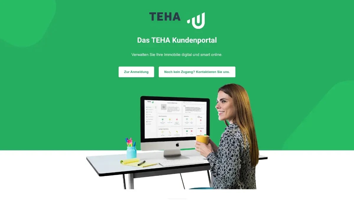 Beispielhafte Landingpage eines Unternehmens, welches die Vorzüge des Portals erklärt